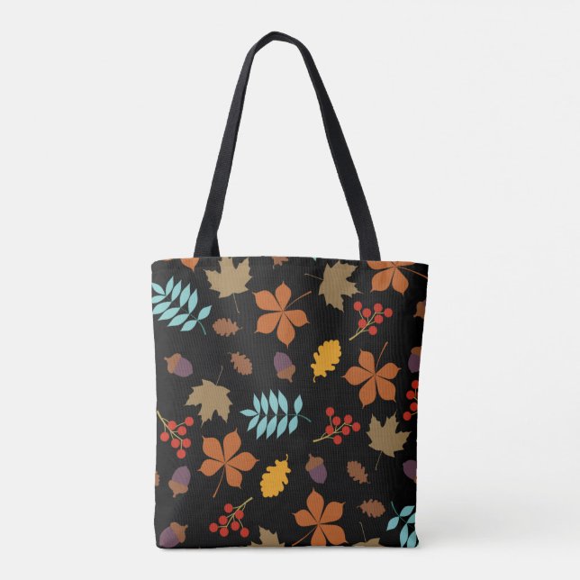 Autumn Leaves Pattern Tote Bag (Back)