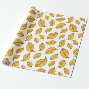 Autumn Leaves Pattern Wrapping Paper