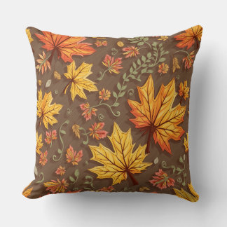autumn leaves pillow cushion.