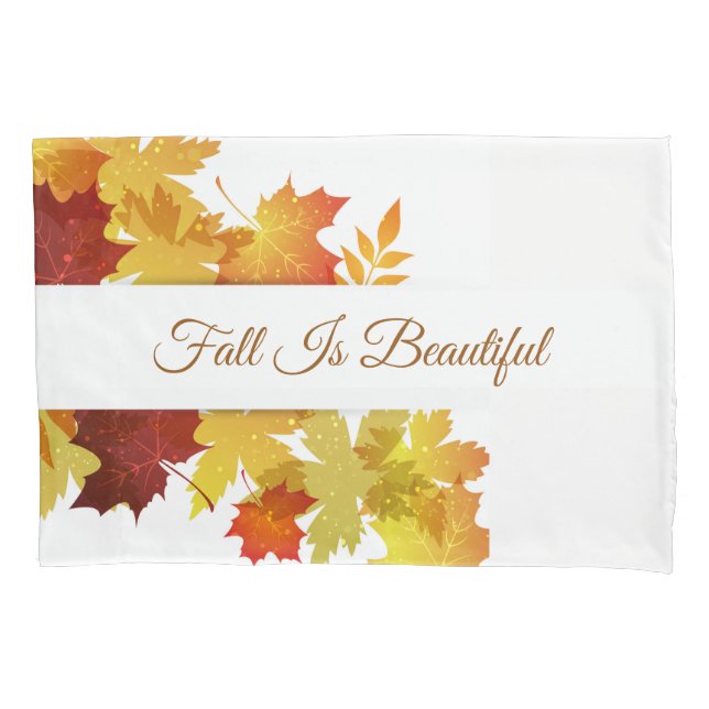 Autumn Leaves Pillowcase  (Front)