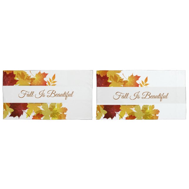 Autumn Leaves Pillowcase Set (Front-Set)