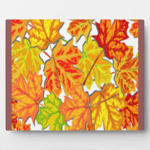 AUTUMN LEAVES PLAQUE