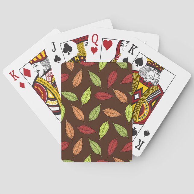 AUTUMN LEAVES PLAYING CARDS (Back)