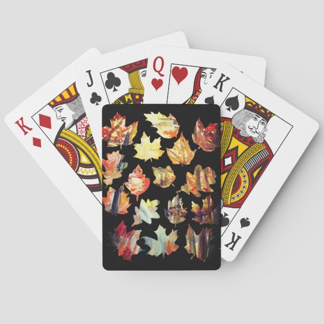Autumn leaves  playing cards (Back)