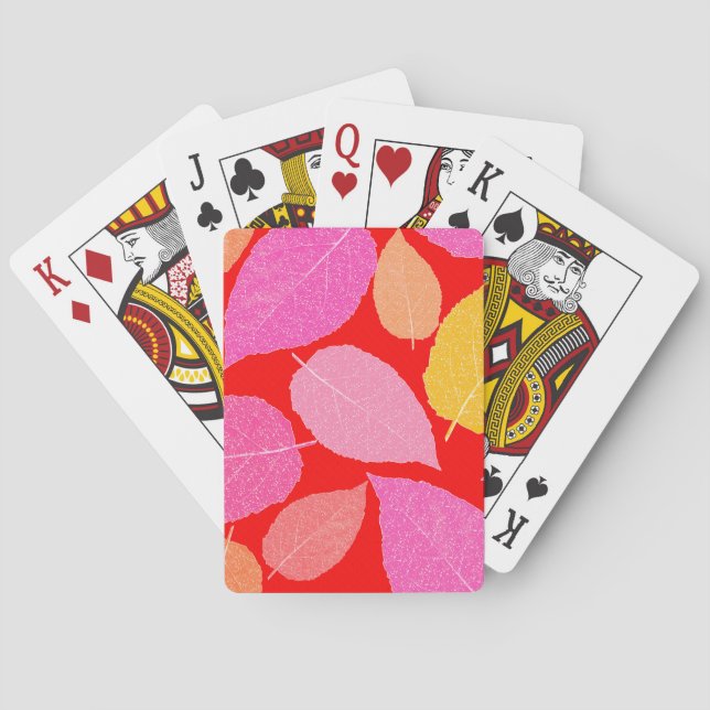 Autumn leaves . playing cards (Back)