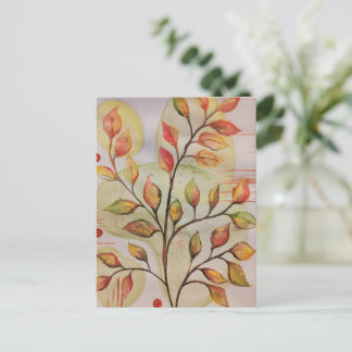 Autumn leaves postcard