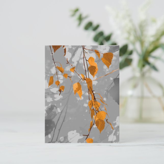Autumn Leaves Postcard (Standing Front)