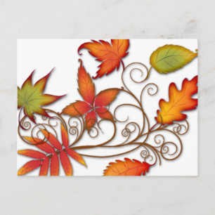 Autumn Leaves Postcard