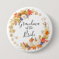 Autumn Leaves Pumpkins Grandma of the Bride