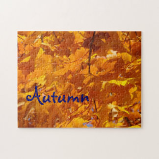 Autumn Leaves puzzle Golden Fall Tree Leaves