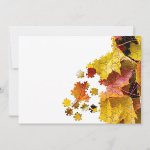 Autumn leaves puzzle-look image