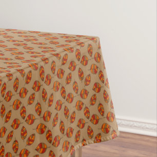 Autumn Leaves Red Leaf Pattern on any Colour Tablecloth