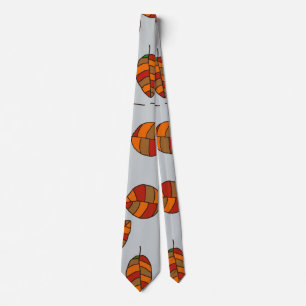Autumn Leaves Red Leaf Pattern on any Colour Tie