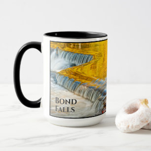Autumn Leaves Reflecting in Bond Falls Michigan Mug