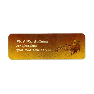 Autumn Leaves Return Address Labels
