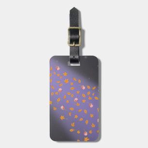 Autumn Leaves & Roses Luggage Tag