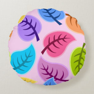 Autumn Leaves  Round Cushion