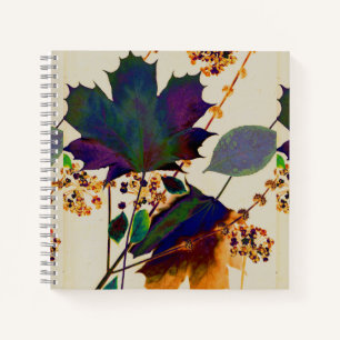 Autumn Leaves Royal Colours Notebook