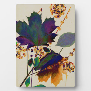 Autumn Leaves Royal Colours Plaque