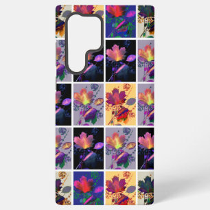 Autumn Leaves Rustic Patchwork Quilt Collage Samsung Galaxy Case