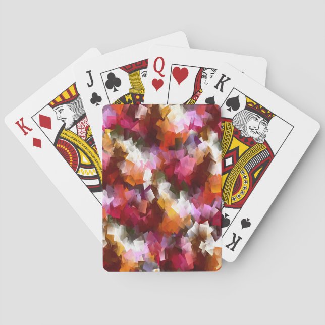 Autumn leaves scattered... playing cards (Back)