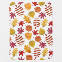Autumn leaves seamless pattern