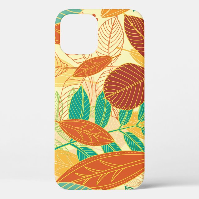 Autumn Leaves Seamless Pattern Case-Mate iPhone Case (Back)