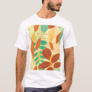 Autumn Leaves Seamless Pattern T-Shirt