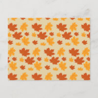 Autumn leaves seamless pattern wallpaper