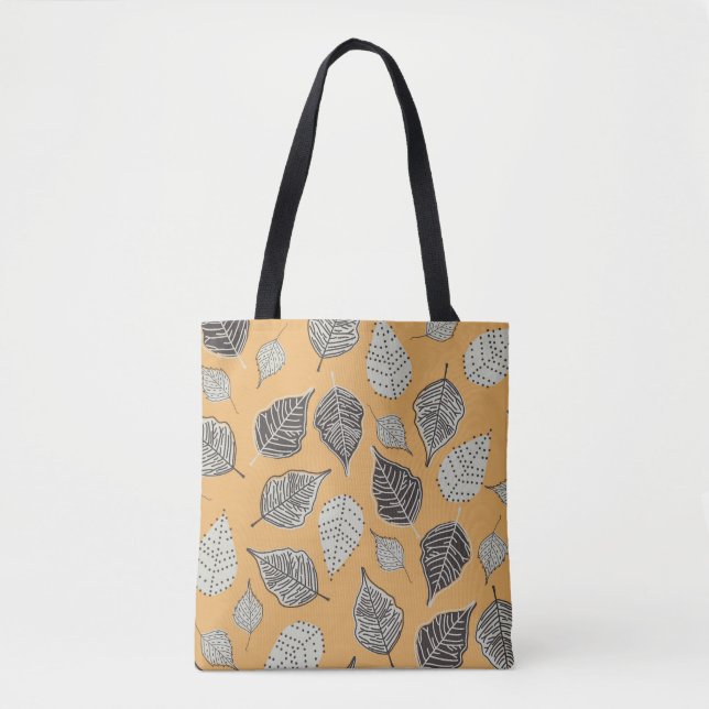 Autumn leaves, seamless vintage pattern. tote bag (Front)