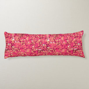 Autumn leaves, shades of red and orange body cushion