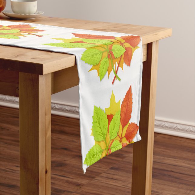 Autumn leaves short table runner (In Situ)