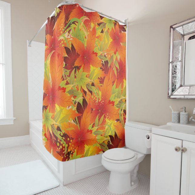 Autumn Leaves  Shower Curtain (In Situ)
