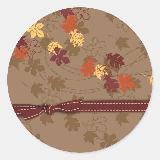 Autumn Leaves Sticker (Front)
