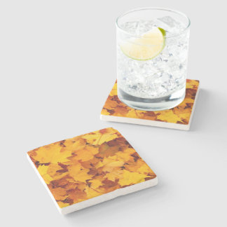 Autumn Leaves Stone Coaster