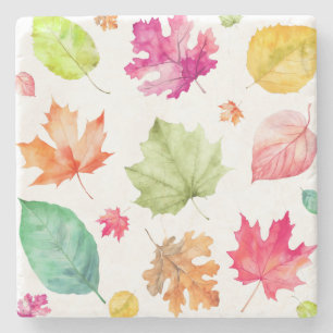 Autumn Leaves  Stone Coaster