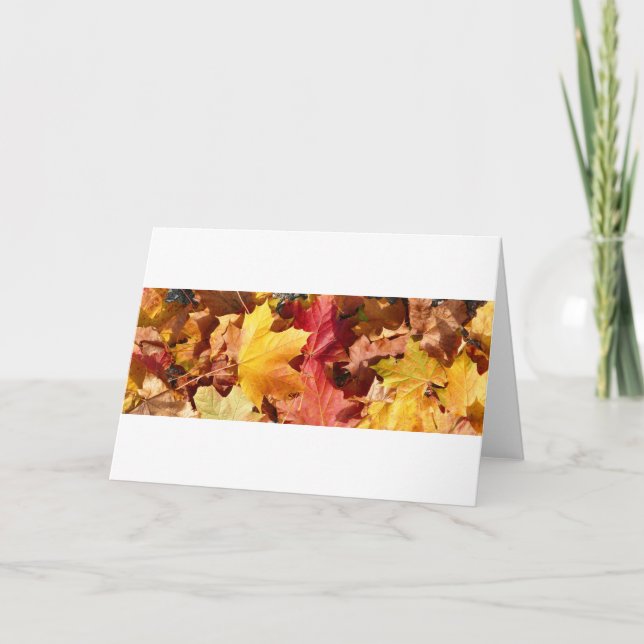 Autumn leaves - Stunning! Holiday Card (Front)