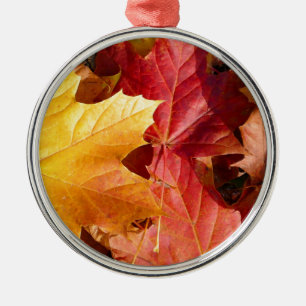 Autumn leaves - Stunning! Metal Ornament