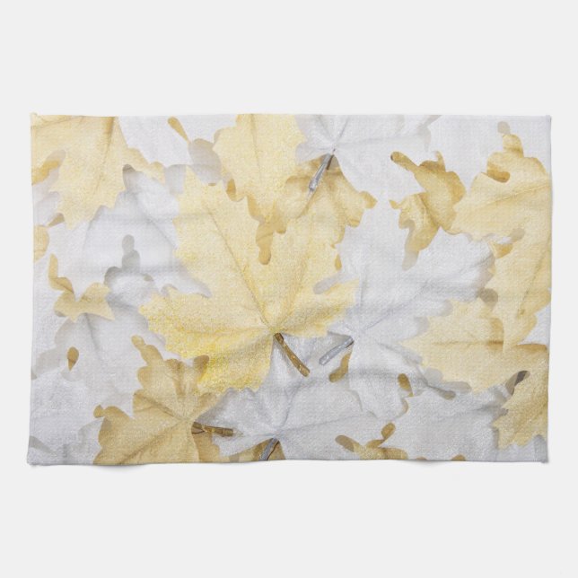 Autumn Leaves Tea Towel (Horizontal)