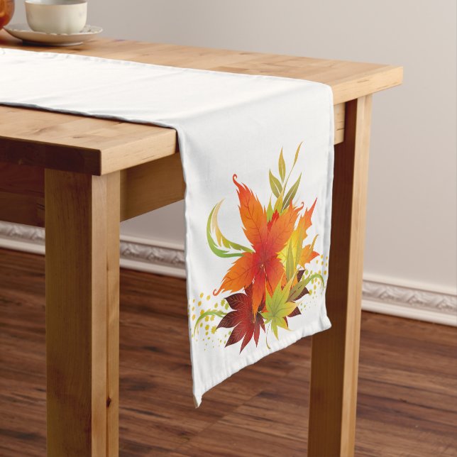 Autumn Leaves Thanksgiving  Long Table Runner (In Situ)