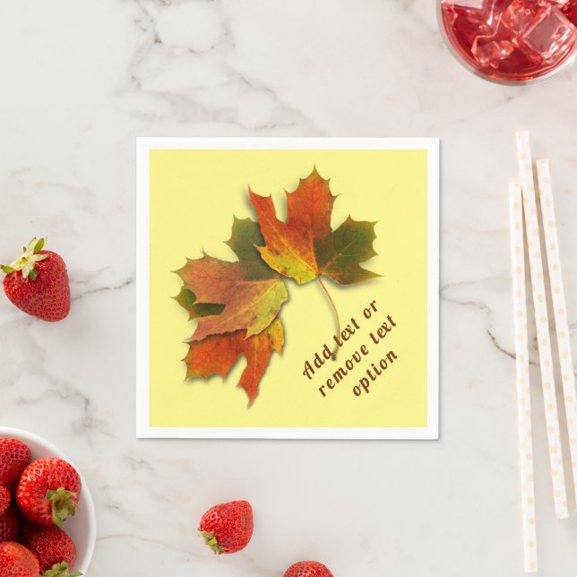 Autumn Leaves Thanksgiving Napkin (Insitu)