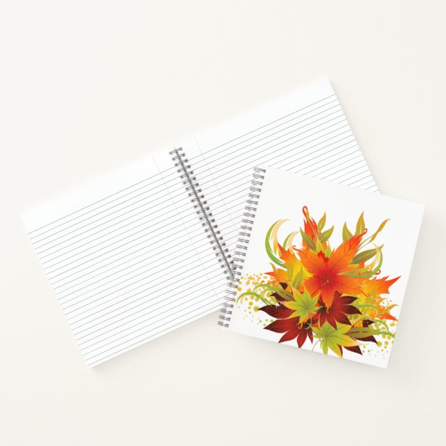 Autumn Leaves Thanksgiving Notebook (Inside)