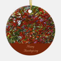 Autumn Leaves Thanksgiving Ornament 