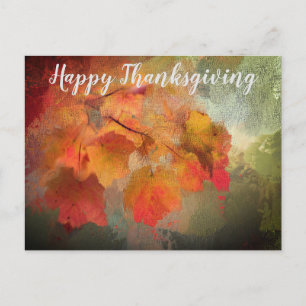 Autumn Leaves Thanksgiving Postcard
