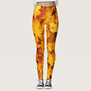 Autumn leaves, the colour of fall leggings