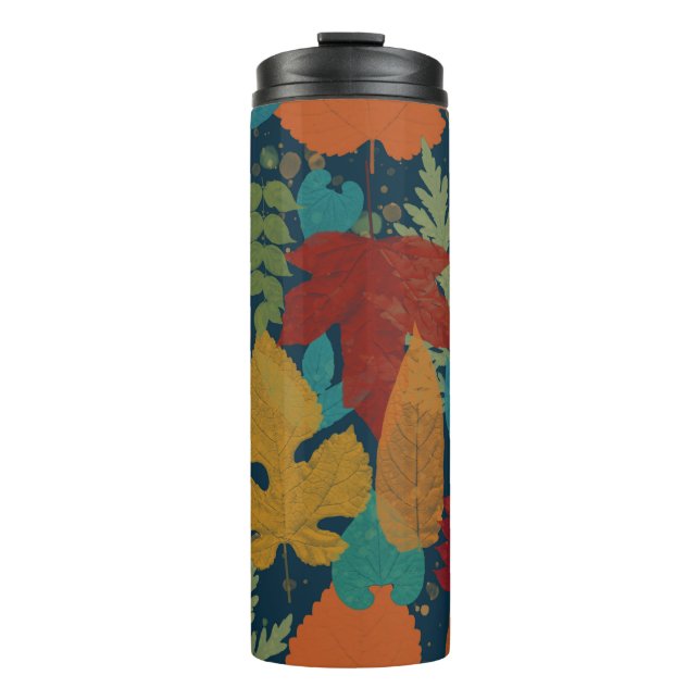 Autumn leaves thermal tumbler (Front)