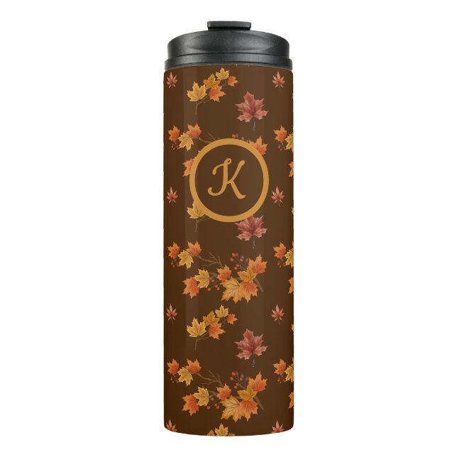 Autumn leaves Thermal Tumbler (Front)