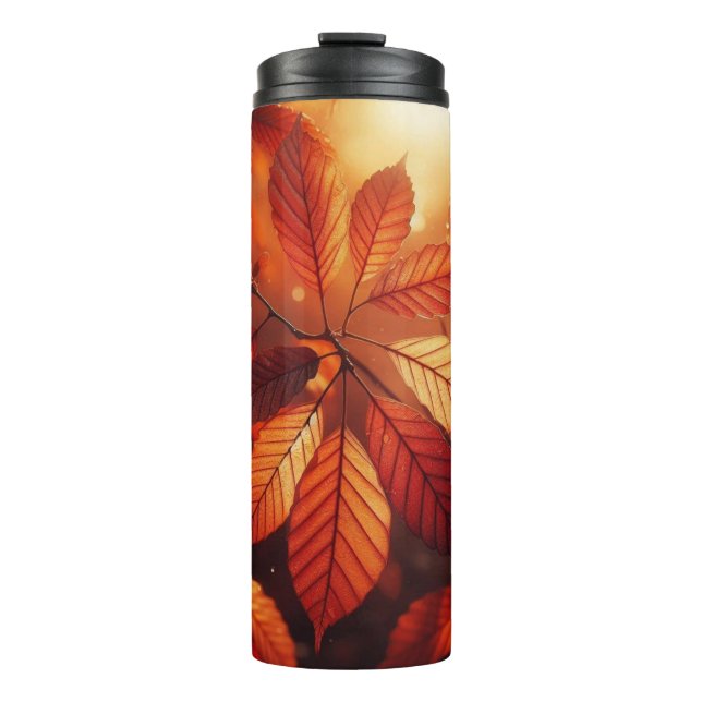 Autumn Leaves Thermal Tumbler (Front)