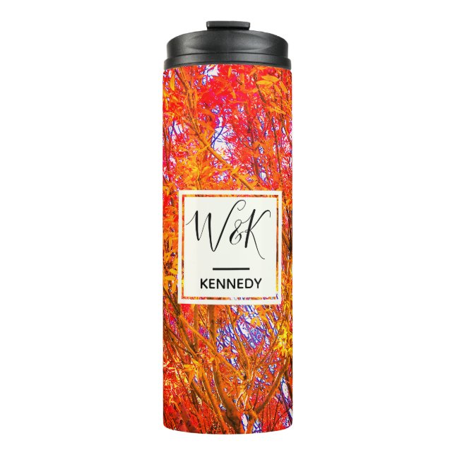 Autumn Leaves Thermal Tumbler (Front)