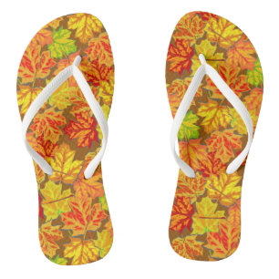 Autumn Leaves Thongs